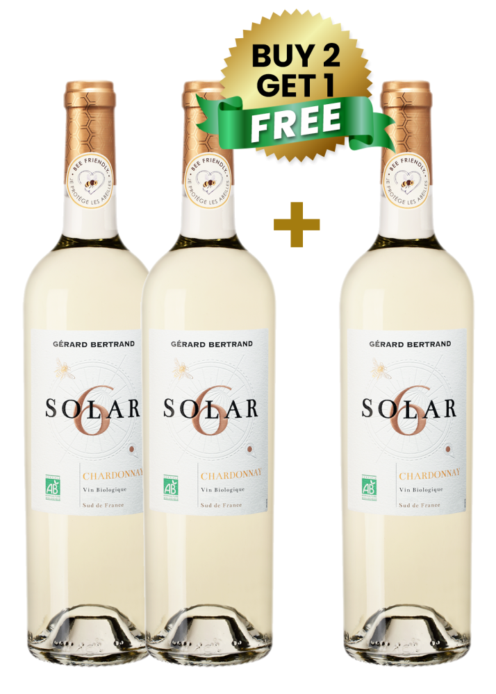 Gerard Bertrand Solar 6 Chardonnay Vin Biologique 75Cl (Buy 2 Get 1 Free)
