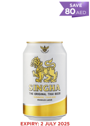Singha Beer Can 33 CL X 24 Case