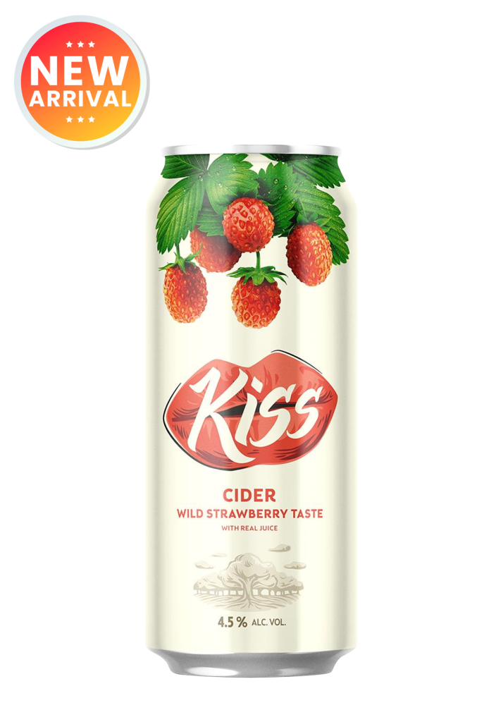 Kiss Cider Strawberry Can 50 Cl.