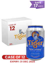 Tiger Beer Can 33 CL X 12 Case