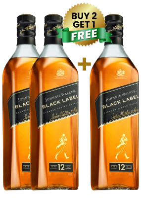 Johnnie Walker Black Label 1 Ltr Buy 2 Get 1 Free
